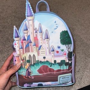 NWT Loungefly Princess Castle Series Sleeping Beauty Mini Backpack